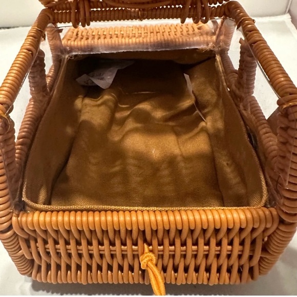 Tommy Bahama Woven Rattan Car Bag in Warm Tan - Picture 6 of 10